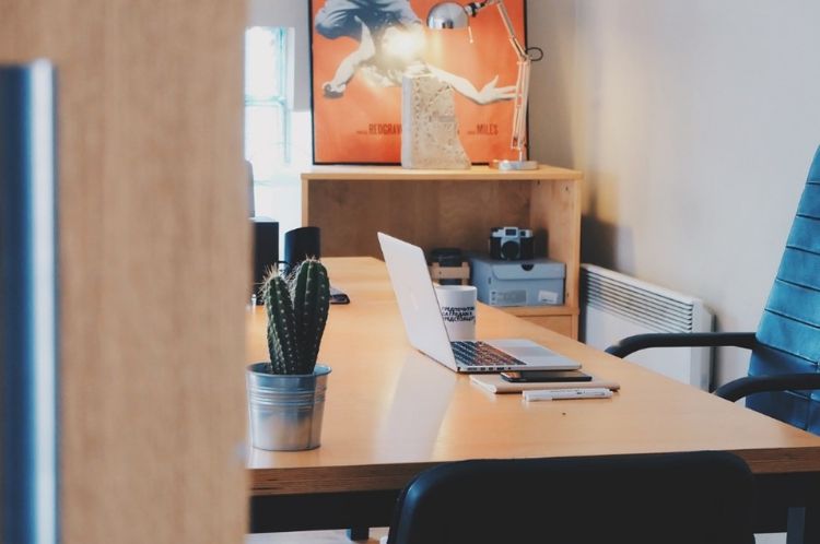 An office environment.