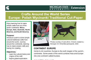 Crafts Around the World Series Europe: Polish Wycinanki Traditional Cut-Paper
