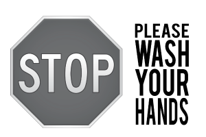 SIGN - Stop: Please Wash Your Hands