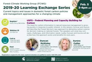 FCWG Learning Exchange Series: USFS – Federal Planning and Capacity Building for Carbon