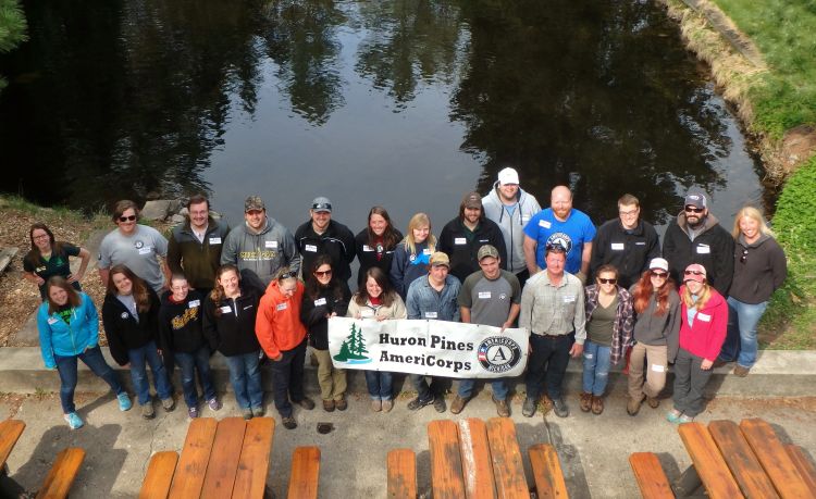 The 2016 Huron Pines AmeriCorps workers served in many different positions, locations. Photo: Huron Pines