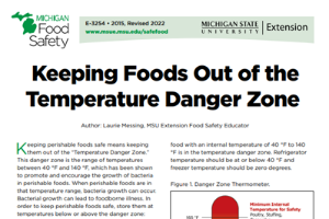Keeping Foods Out of the Temperature Danger Zone (E3254)