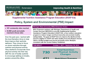 SNAP-Ed Policy, System and Environmental Impact Report 2017-2018