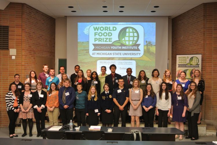 2016 World Food Prize Michigan Youth Institute participants. Photo: Makena Schultz, MSU Extension.