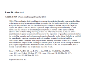 Land Division Act