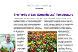 The perils of low (greenhouse) temperature