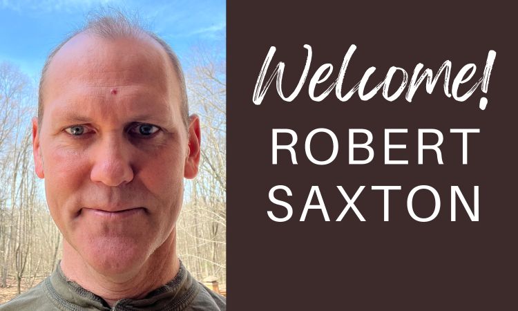 Photo of Robert Saxton and text reads welcome Robert Saxton.