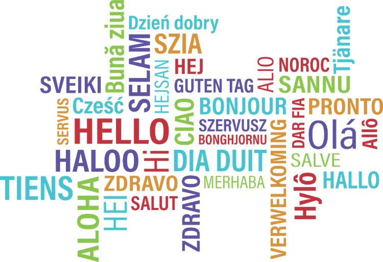 The word Hello in different languages