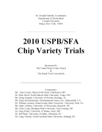 2010 USPB/SFA Chip Variety Trials