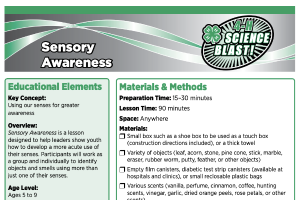 4-H Science Blast Activities: Sensory Awareness