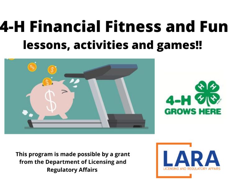 A piggy bank exercising on a treadmill. Piggy bank is sweating and coins are going in the back.