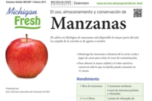 Michigan Fresh (Spanish): El uso, almacenamiento y conservación de Manzanas (HNI16SP)