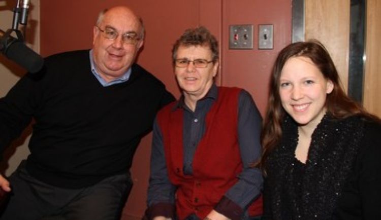 Kirk Heinze, Pat Crawford (SPDC) and Tiffany Pupa (MSU Interior Design student). Photo courtesy of Greening of the Great Lakes.