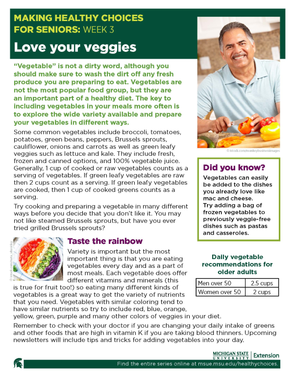 thumbnail image of the Week 3: Love Your Veggies Newsletter
