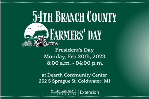 54th annual Branch County Farmer's Day