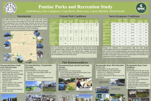 Pontiac Parks and Recreation Study Executive Summary and Poster