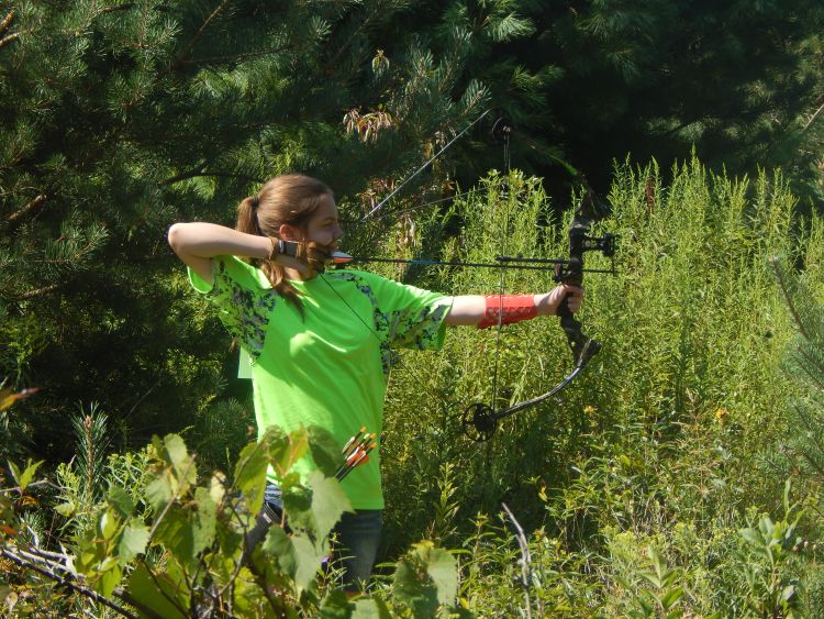 A Michigan 4-H Shooting Sports archery participant.