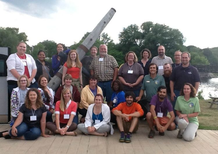 Twenty teachers from across the Lake Huron watershed took part in the four-day Lake Huron Place-Based Education Summer Teacher Institute. Photo credit: Michigan Sea Grant