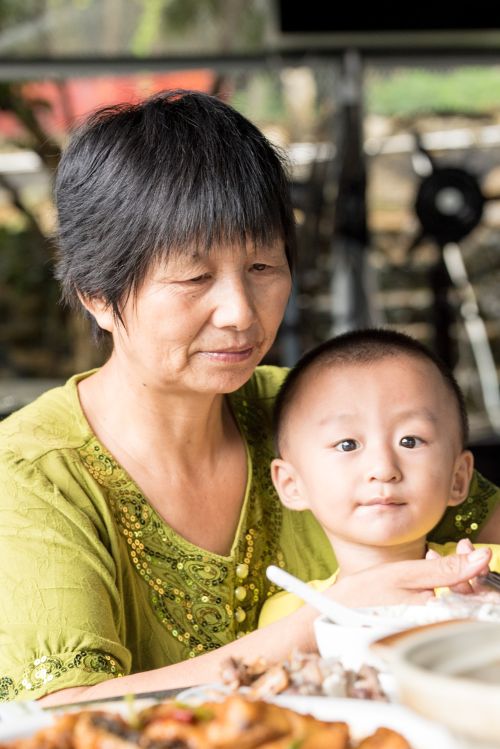 Grandparent and grandchild