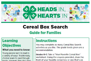 Heads In, Hearts In: Cereal Box Search