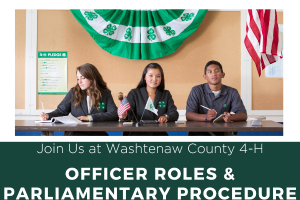 4-H Officer and Parliamentary Procedure Training