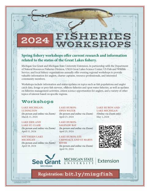 flyer with fishery workshop dates