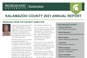 Kalamazoo County Annual Report 2021