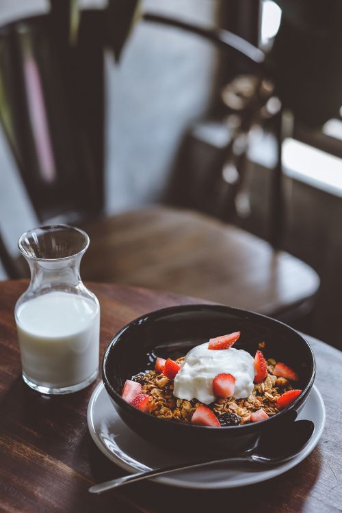 Drinking milk with every meal and adding granola or fruits with yogurt are good ways to guarantee you are getting enough calcium in your diet.