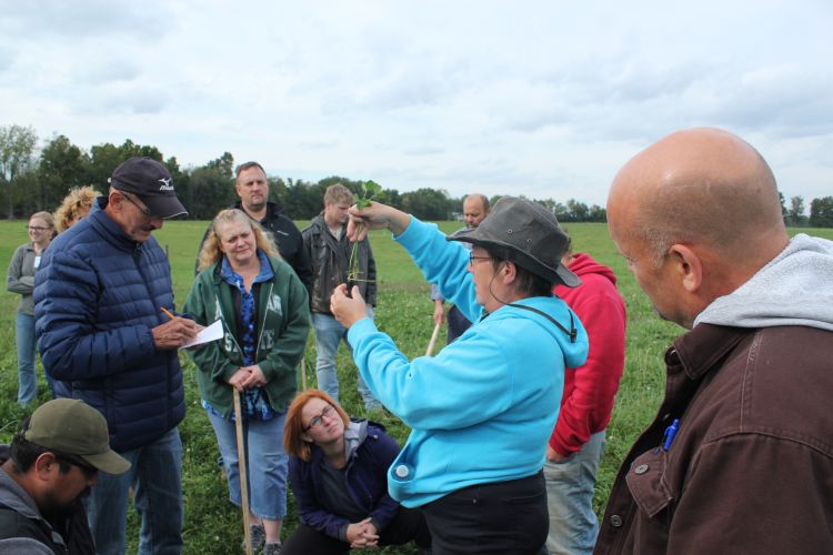 Participants outside at Dairy Grazing School