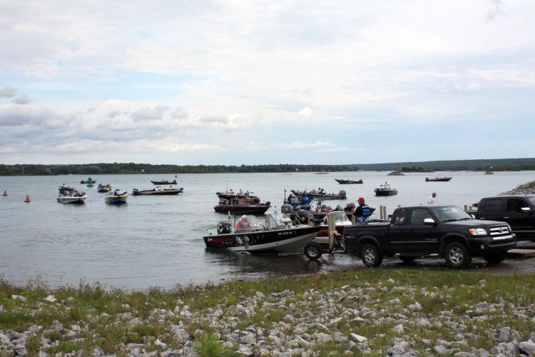 Professional walleye tournament in Sault Ste Marie, Michigan. Photo credit: Ron Kinnunen.