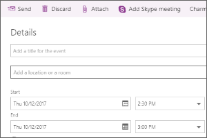 Creating a Calendar Invitation in Spartan Mail Online (Office 365)