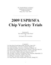 2009 USPB/SFA Chip Variety Trials