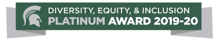 A logo of the Diversity Equity & Inclusion Platinum Award.