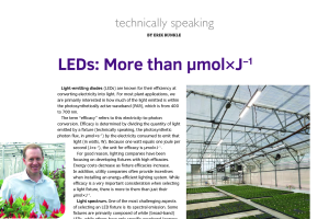 LEDs: More than μmol×J–1