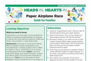 Heads In, Hearts In: Paper Airplane Race