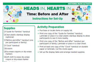 Heads In, Hearts In: Time - Before and After