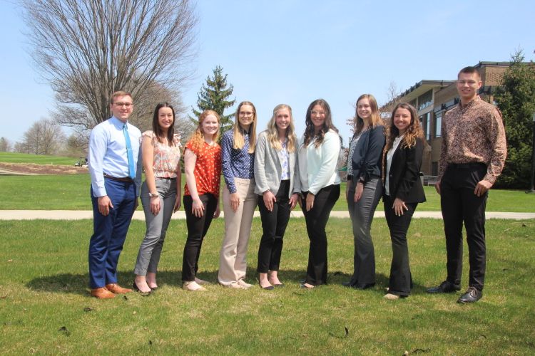 MSU students who received Michigan Dairy Memorial and Scholarship Foundation scholarships.