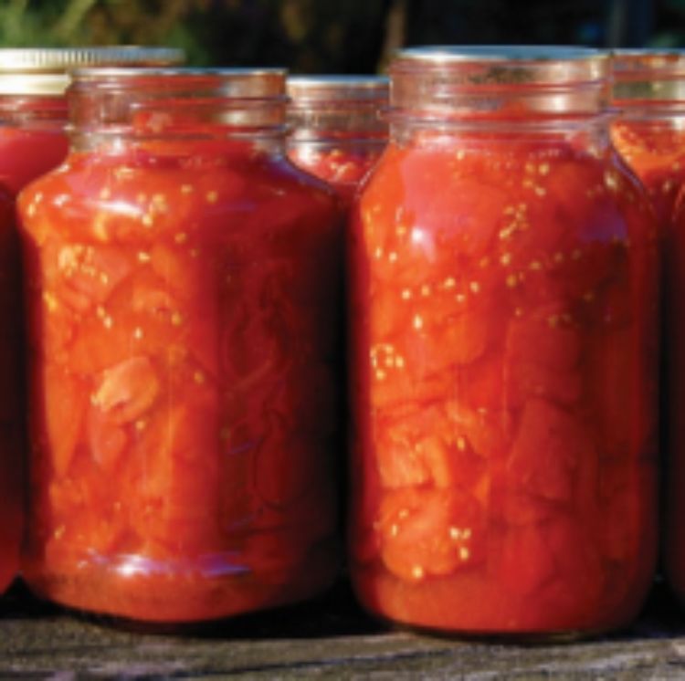 A jar of homemade strawberry Jam