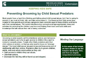 Keeping Kids Safe: Preventing Grooming by Child Sexual Predators
