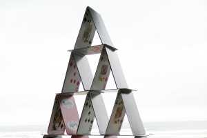 images Building A House Of Cards Activity young children stacking cards
