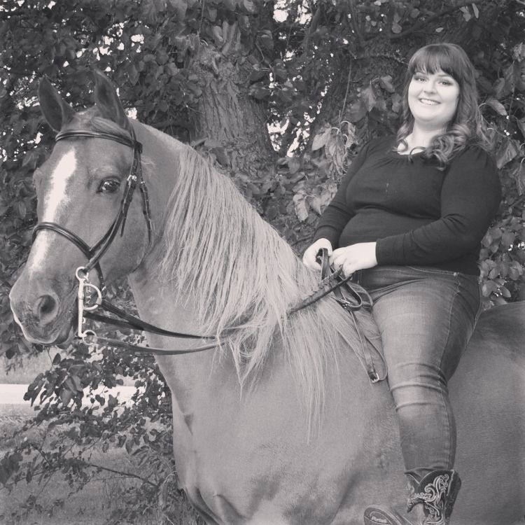 Meghan Winey with her horse, Tomorros Don Marshall.