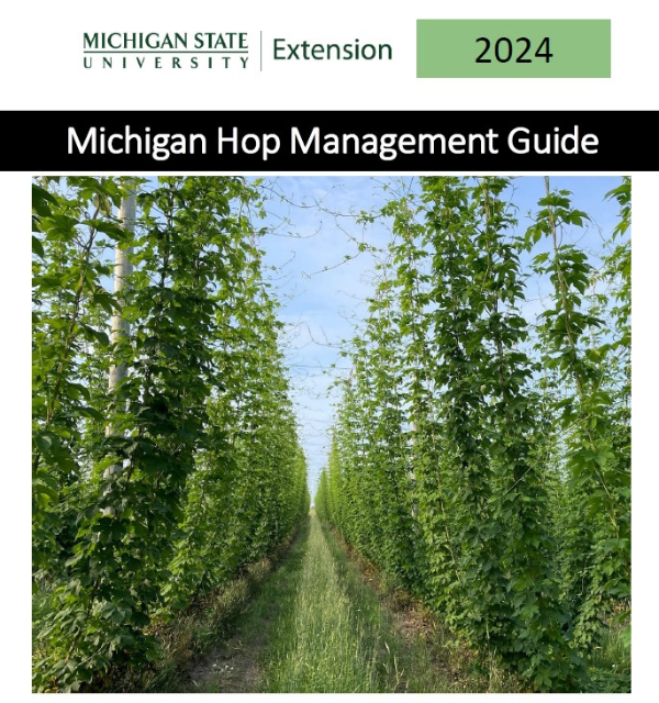 Cover of Michigan Hop management guide