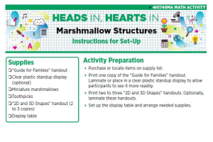 Heads In, Hearts In: Marshmallow Structures