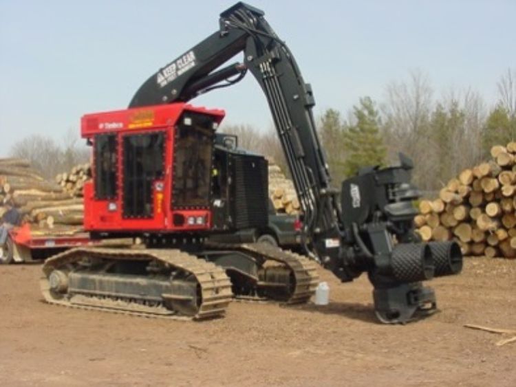 Tracked cut-to-length wood processor. Photo credit: Mike Schira l MSU Extension