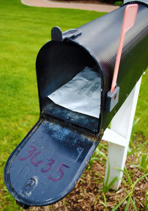 MSU's soil test kit comes with return envelope and postage.