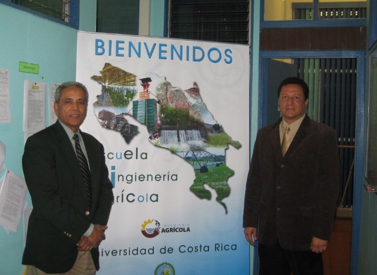 Ajit Srivastava (left), MSU professor of biosystems and agricultural engineering, helped start an international partnership with Jose Francisco Aguilar (right) from the University of Costa Rica.