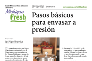 Michigan Fresh (Spanish): Pasos básicos para envasar a presión