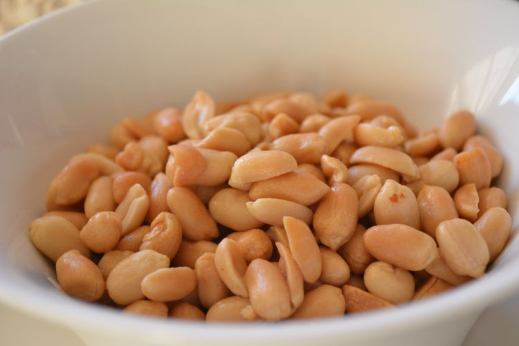 Unsalted peanuts are a great source of protein.