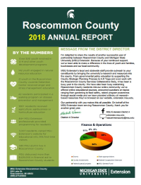Roscommon County Annual Report 2018 Cover
