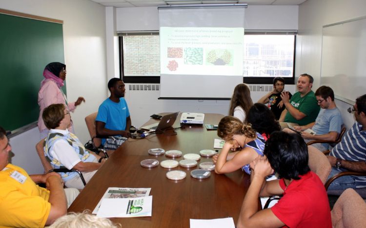 Youth address food security issues at the 2015 World Food Prize Michigan Youth Institute.